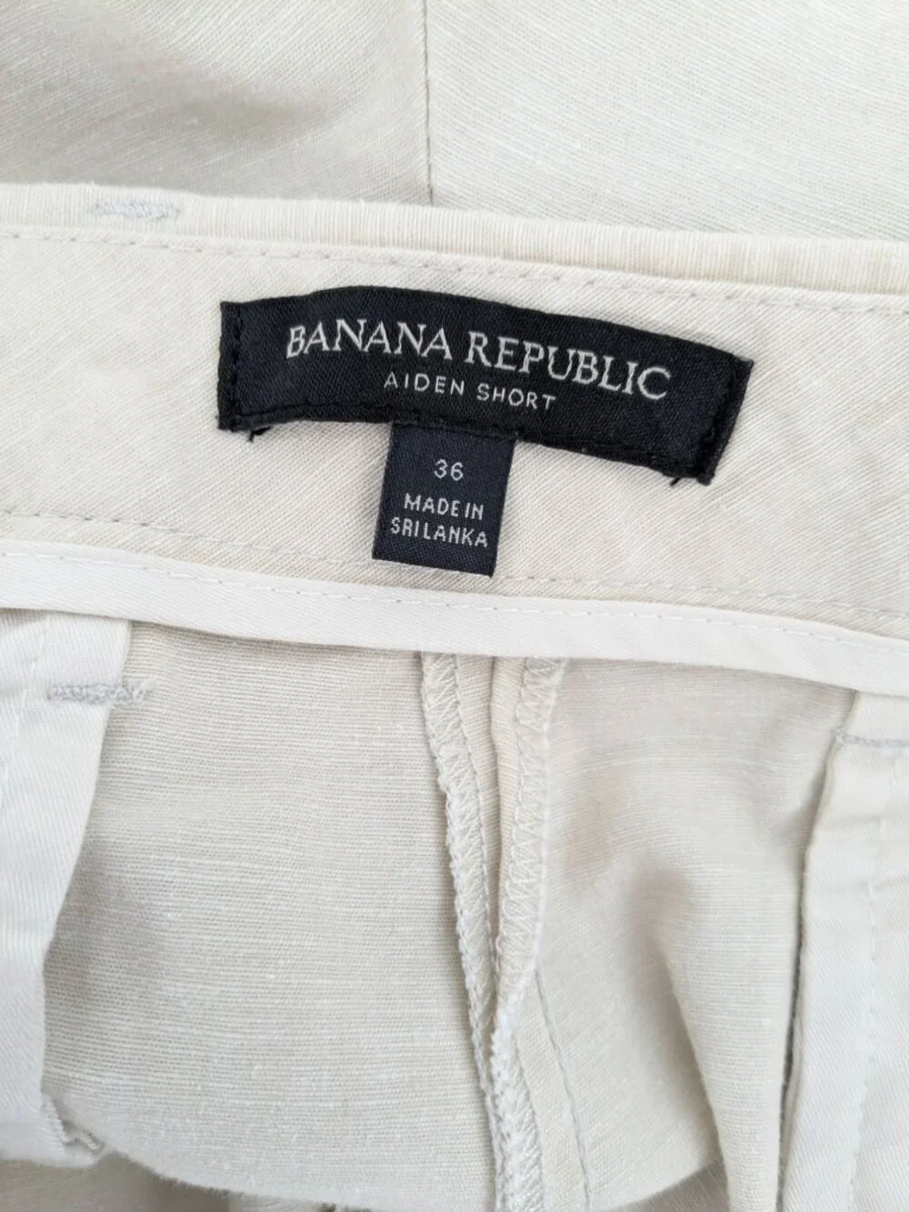 Banana Republic Lined Blend Aiden Shorts Quiet Luxury Coastal Old Money Size 36